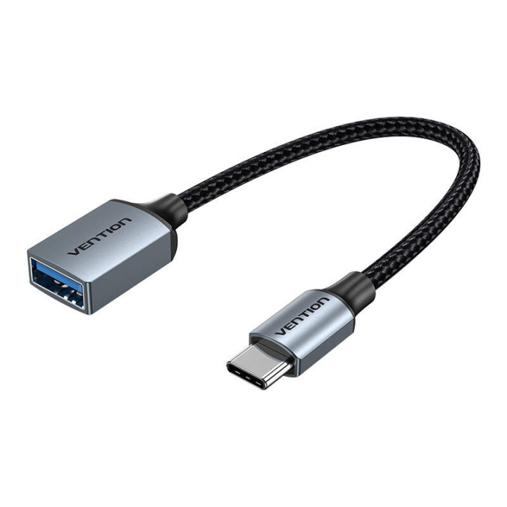 Кабель OTG USB 3.0 «папа-гнездо» Vention CCXHB 0,15 м (серый)