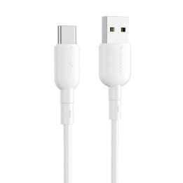 Cable USB a USB-C VFAN Colorful X11, 3A, 1m (blanco)