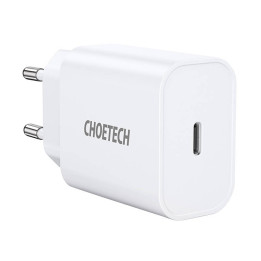 Cargador de red Choetech Q5004 EU USB-C, 20W (blanco)