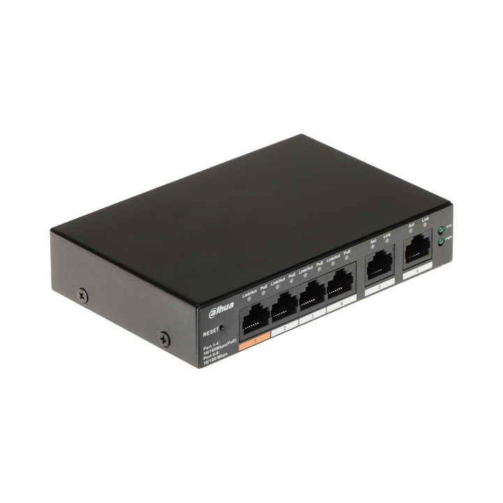 INTERRUPTOR POE CS4006-4ET2ET-60 4 PUERTOS DAHUA