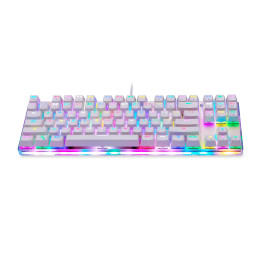 Механическая игровая клавиатура Motospeed K87S RGB (белая)