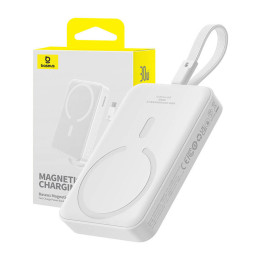 Powerbank Baseus Magnetic Mini 10000mAh, USB-C 30W MagSafe (blanco)