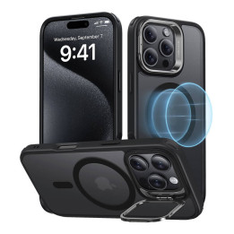 Гибридный чехол (HaloLock) ESR с подставкой для iPhone 16 Pro (черный)