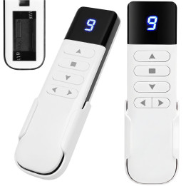 Remote control for roller blinds, curtains and blinds, 9 Channel RF433 MHz