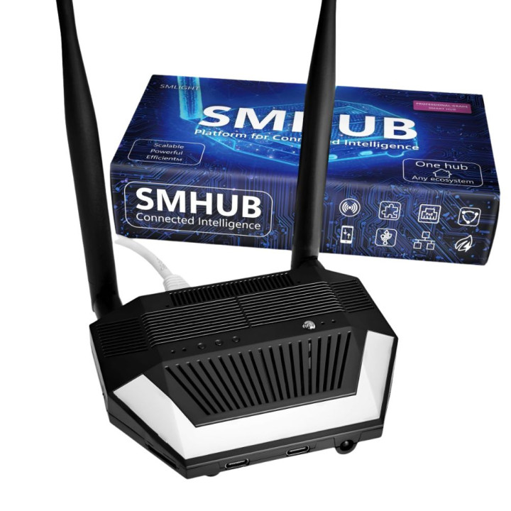 SMLIGHT SMHUB Premium  –  Multi-Radio Smart Home Hub, Zigbee, Thread, Wi-Fi, Bluetooth, Z-Wave, 4G/LTE, IR, Ethernet, Matter bri