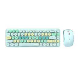 Комплект беспроводной клавиатуры и мыши MOFII Bean 2.4G (зеленый)