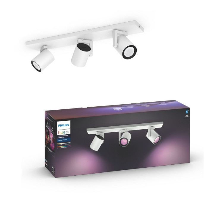 Philips Hue ceiling lamp Argenta plate/spiral white 3x5.7W