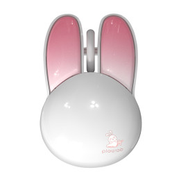 Беспроводная мышь MOFII + Bluetooth Rabbit M6DM глянцевая (бело-розовая)