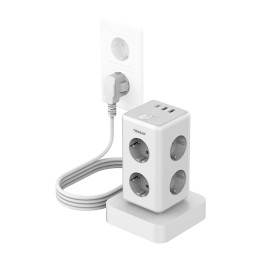 Multiprise Tessan TS-306TS-C (blanc)