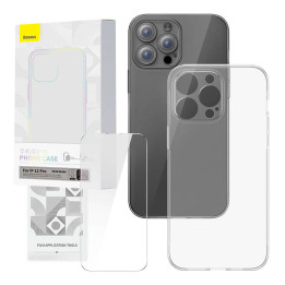 Set de Funda Transparente y Vidrio Templado Baseus Corning para iPhone 12 Pro