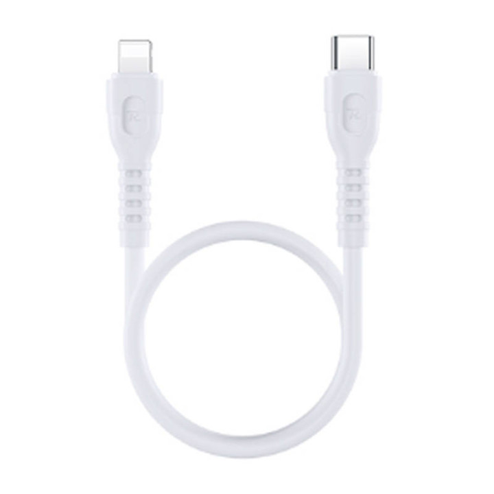 Кабель USB-C-lightning Remax Ledy, RC-C022, 30см, 20Вт (белый)