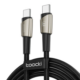 Кабель USB-C на USB-C Tooki TXCTT14-LG01-W2, 2м, 140Вт (жемчужно-никель)