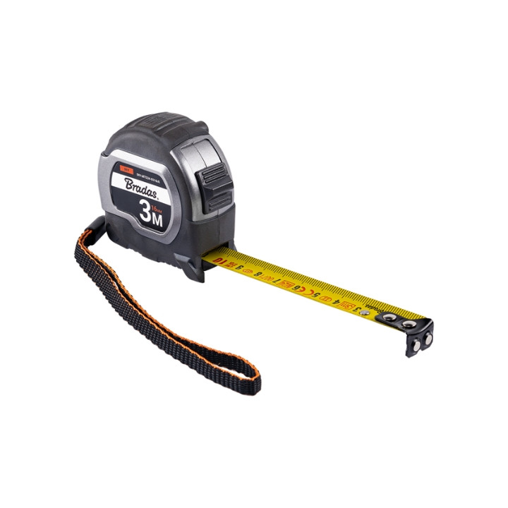 TAPE MEASURE DIY-MTS34-0316/K 3 m BRADAS