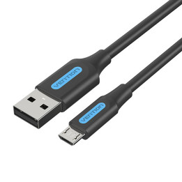 Cable USB 2.0 a Micro USB Vention COLBF 2A 1m (negro)