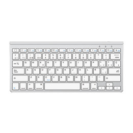 Teclado inalámbrico para iPad Omoton KB088 con soporte para tableta (plateado)
