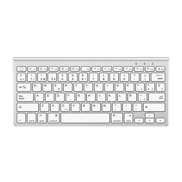 Беспроводная iPad-клавиатура Omoton KB088 с держателем для планшета (серебристая)
