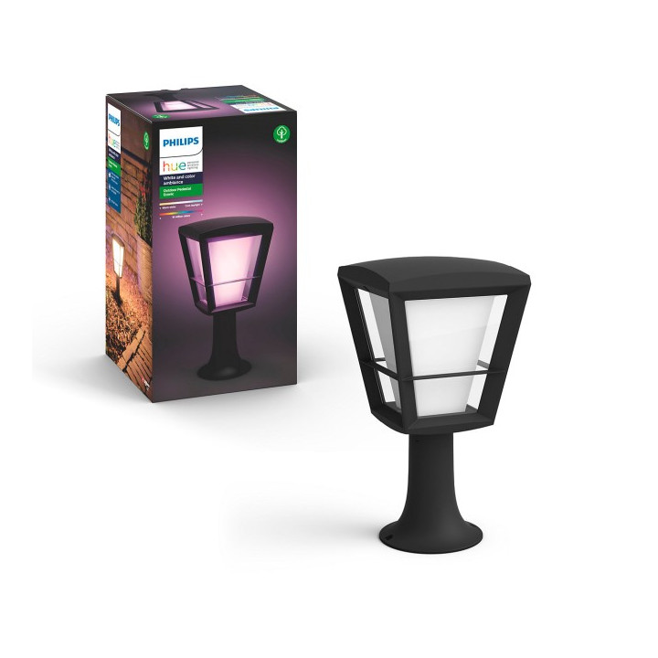 Philips Hue Econic RGBW черный полюс 1x15 Вт
