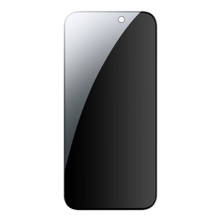 Vidrio templado de privacidad ESR para iPhone 15 1ud. (borde negro)
