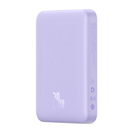 Powerbank Baseus Magnetic Mini 10000mAh, USB-C 20W MagSafe (púrpura)