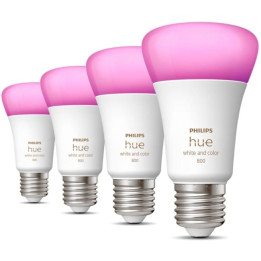 Philips Hue E27 6,5W RGBW BT 4-pak