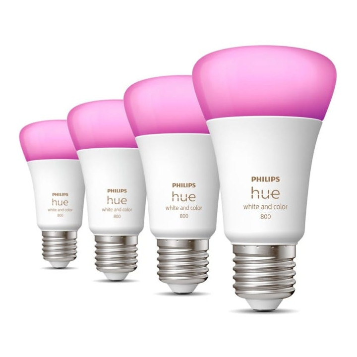 Philips Hue E27 6,5 Вт RGBW BT, 4 шт.