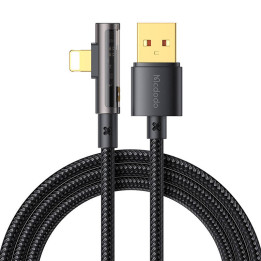 Cable USB a prisma relámpago de 90 grados Mcdodo CA-3510, 1,2 m (negro)