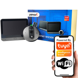 Inteligentny wizjer wizjer PIR WiFi dzwonek do drzwi TUYA