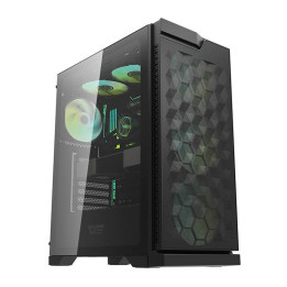 Компьютерный корпус Darkflash DK361 (черный) + 4 вентилятора RGB