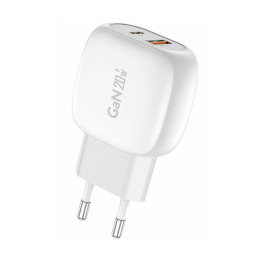 Сетевое зарядное устройство Foneng EU41 USB-C+USB-A 20 Вт (белое)