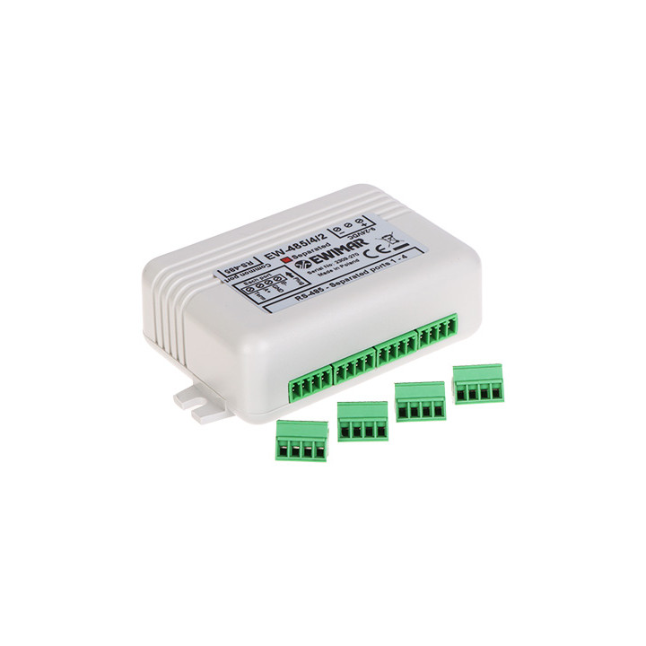 ШИННЫЙ РАСПРЕДЕЛИТЕЛЬ RS-485 EW-485/4/2/SO С ОПТИЧЕСКИМ РАЗДЕЛЕНИЕМ
