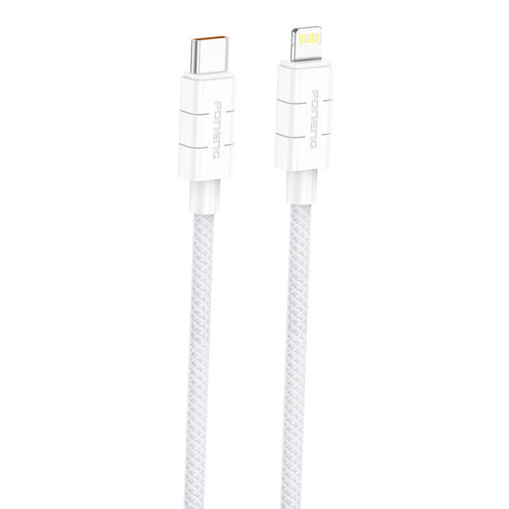 Cable USB-C para Lightning Foneng XS02 PD27W, 1,2m (biały)
