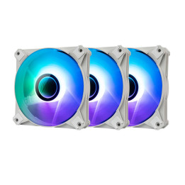 Juego de ventiladores para ordenador ARGB Darkflash INF8 3 en 1 120x120 (blanco)