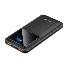 Powerbank, Vention, FHKB0, 10000 мАч, Micro-USB, USB-C, 2xUSB-A, 22,5 Вт (черный)