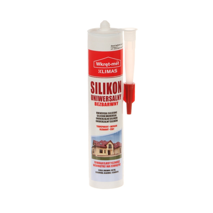 UNIVERSAL SILICONE SUN-310-BB CARTRIDGE 310 ml COLORLESS WKRĘT-MET KLIMAS