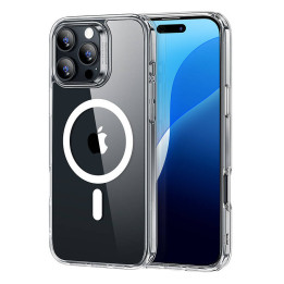 Estuche híbrido ESR (HaloLock) para iPhone 16 Pro Max (transparente)