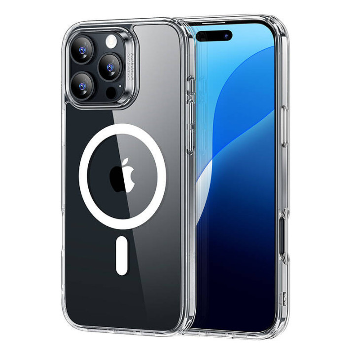 Estuche híbrido ESR (HaloLock) para iPhone 16 Pro Max (transparente)