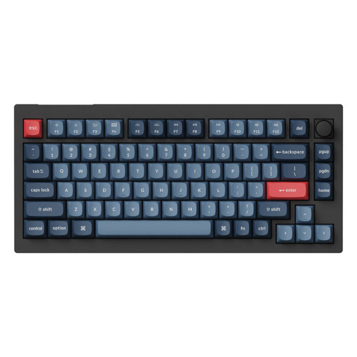 Bezprzewodowa klawiatura mechaniczna Keychron V1 Max RGB Banana Switch (czarna) [V1M-D4].