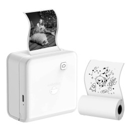 Impresora de etiquetas portátil Phomemo M02 Pro (blanca)