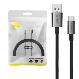 Cable USB a USB-C Baseus Superior 100W 1,5m (negro)