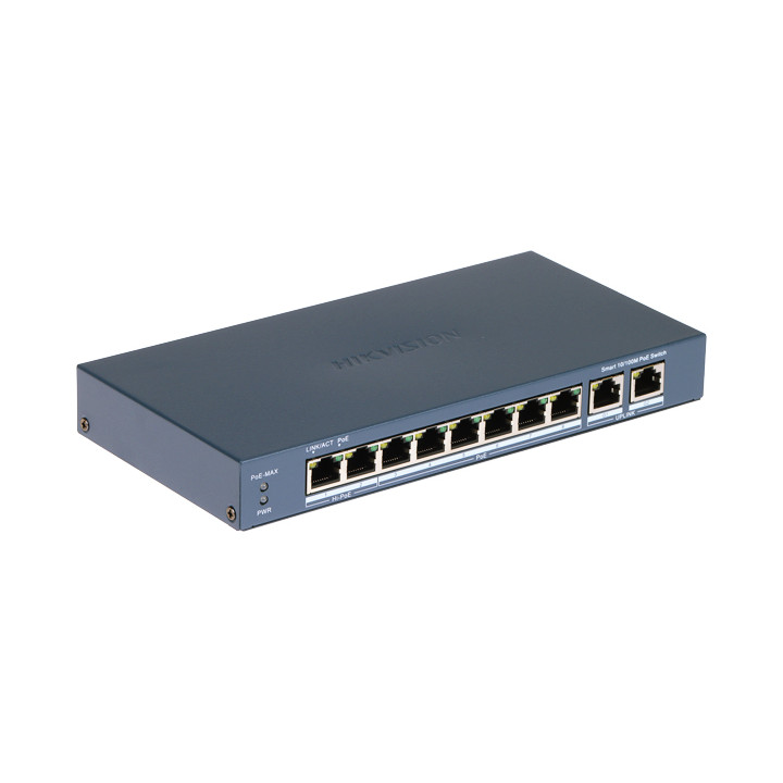 Hikvision DS-3E1310HP-EI(B) 8-Port PoE Switch