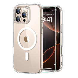 Estuche híbrido ESR (HaloLock) para iPhone 16 Pro con kit de protección de pantalla (transparente)