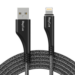 RayCue CA01 Cable USB-A a Lightning 1,2 m 2,4 A (negro)