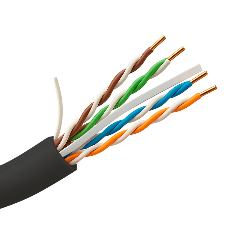 SAFIRE UTP6-305-OUTDOOR-CCA Zewnętrzny kabel sieciowy UTP Cat6 305 m szpula Przewód CCA