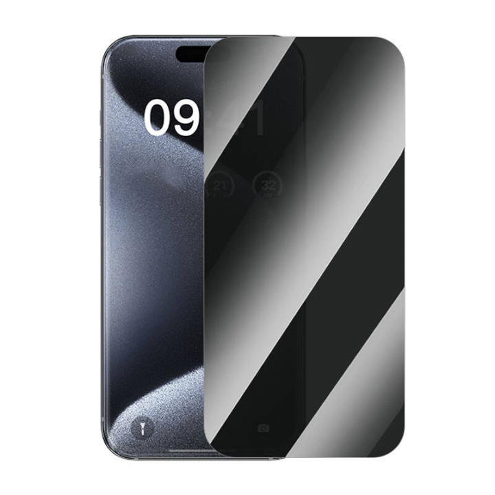 Закаленное стекло Baseus для iPhone 15 Pro Max в упаковке 2 шт.