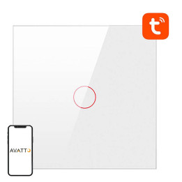 Intelligenter Lichtschalter ZigBee Avatto LZTS02-EU-W1 1 Weg No Neutral TUYA (weiß)