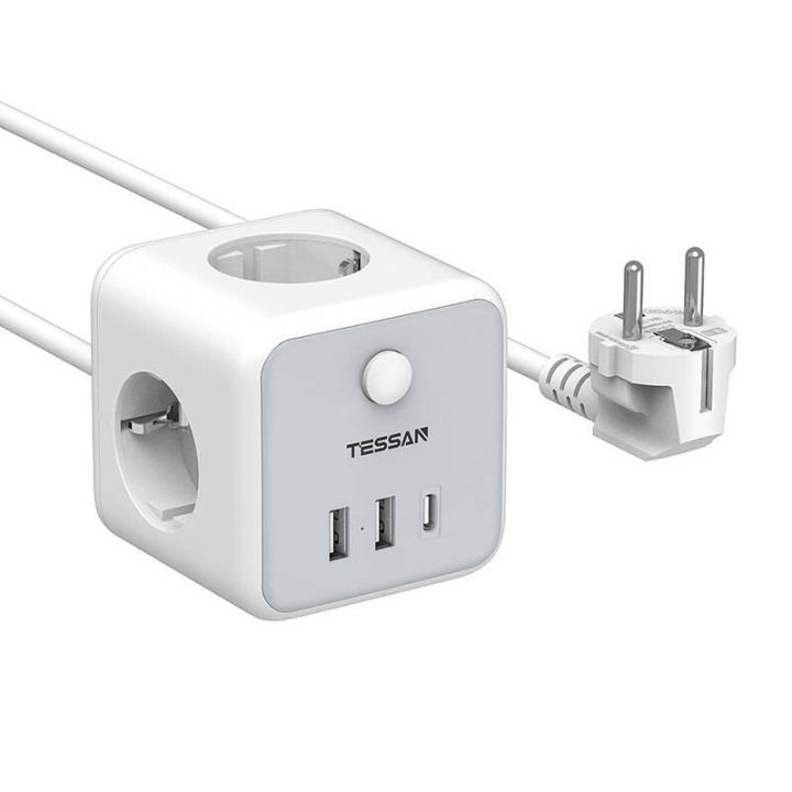 Regleta TESSAN TS-301-C-GR