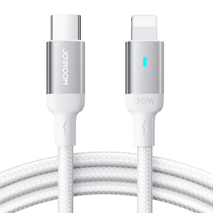 Joyroom S-CL020A10 (blanco) USB Lightning Tipo C 20W Cable 2m