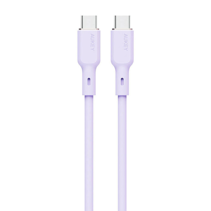 Cable USB-C a USB-C Aukey CB-SCC101, 100W, 1m (lavanda)