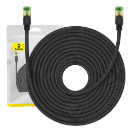 Сетевой кабель в оплетке Cat.8 Baseus Ethernet RJ45, 40 Гбит/с, 20 м (черный)