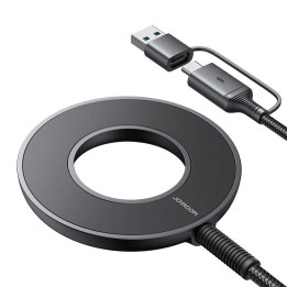 Cargador magnético Joyroom JR-WQM03, USB + USB-C, 1,2 m (negro)
